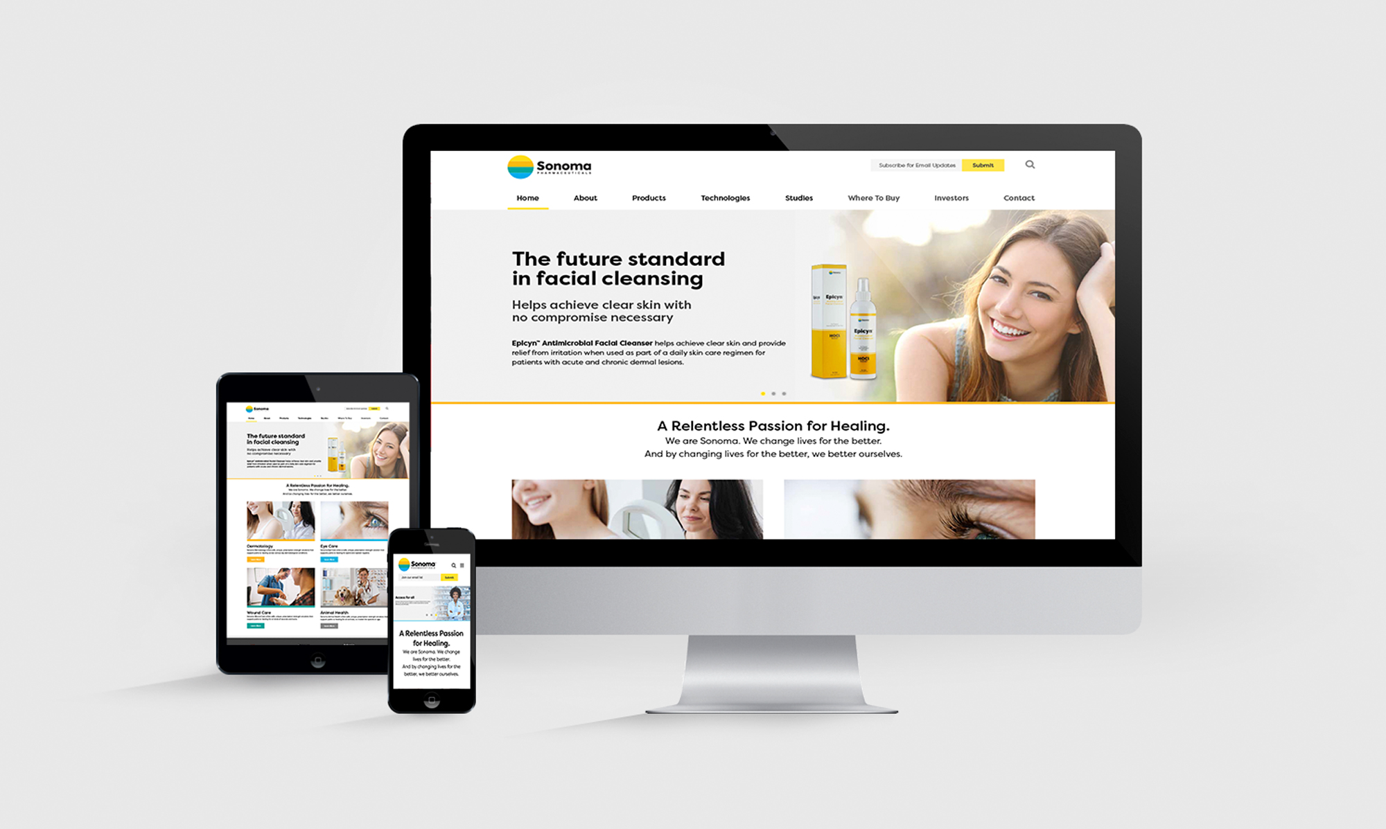 Sonoma Pharmaceuticals Website Design and Development